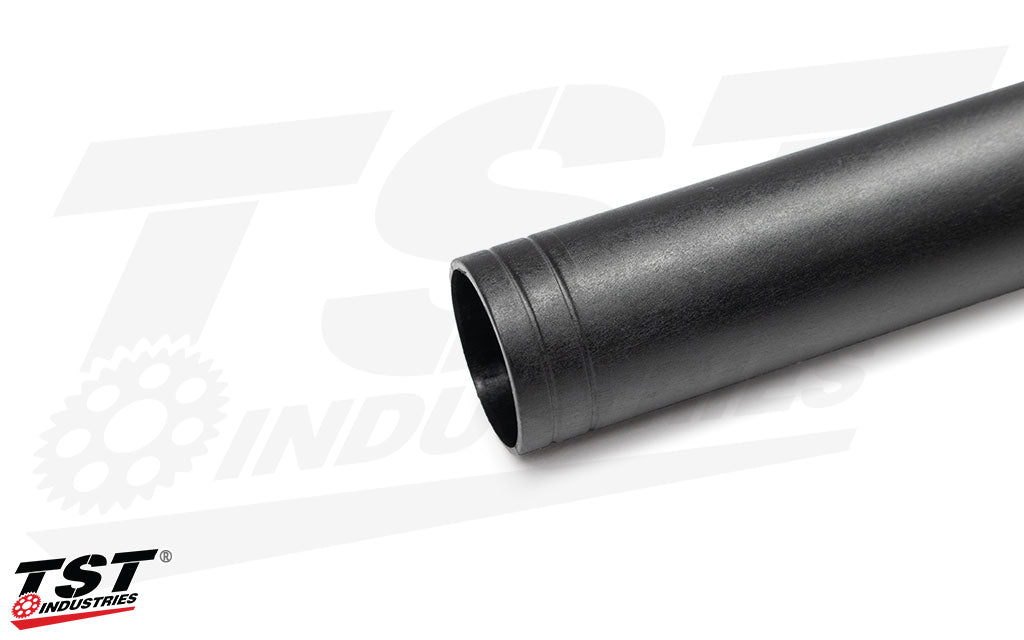TST Industries Quick Turn Throttle Tube for the 2025+ Yamaha YZF-R9 features trim guides on the tube end.