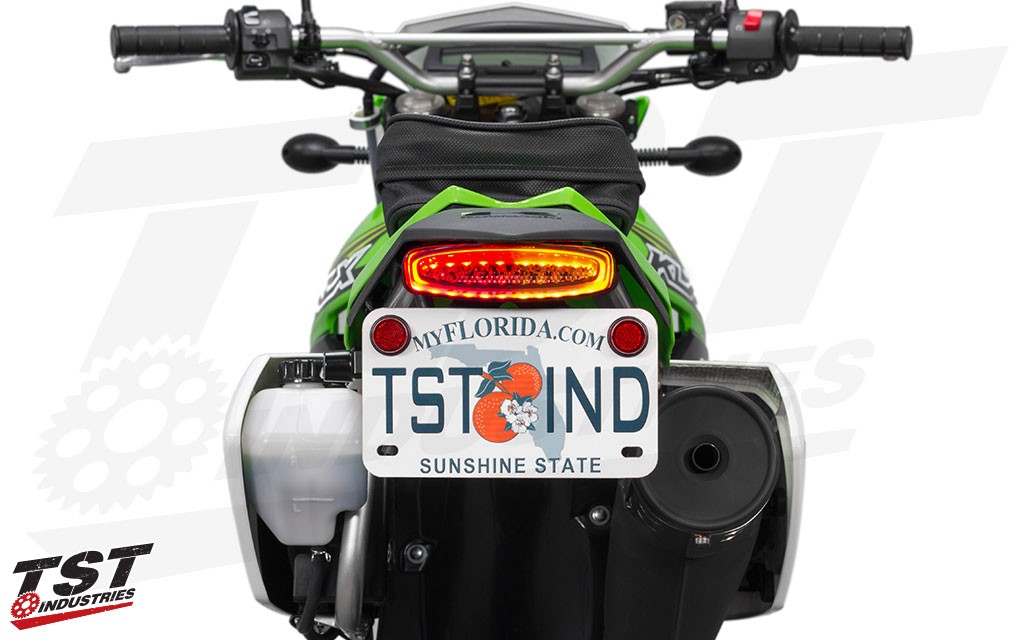 TST LED Integrated Tail Light & Fender Eliminator System for the Kawasaki KLX250 / S / KLX250SF.