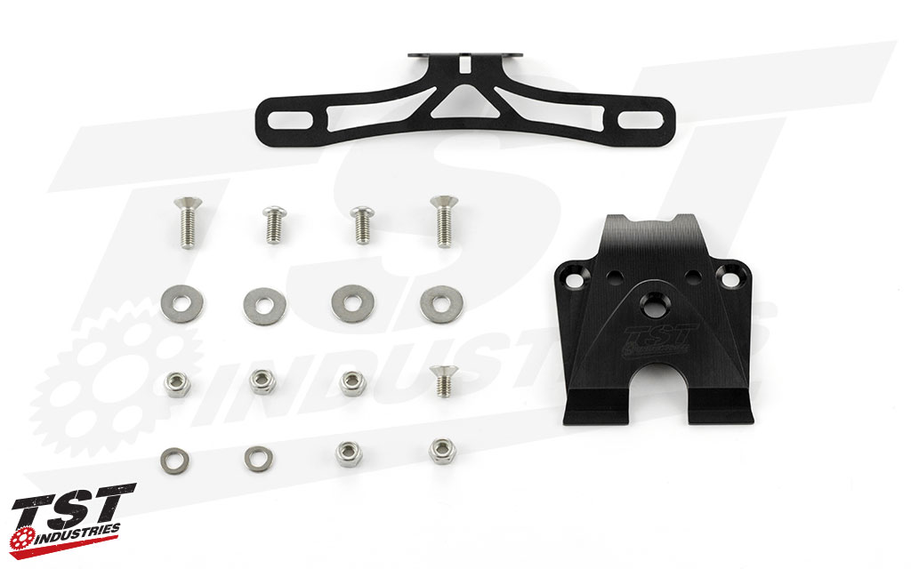 What's Included: TST Elite-1 Fender Eliminator & Undertail Closeout - Fixed High Mount Kit Shown.