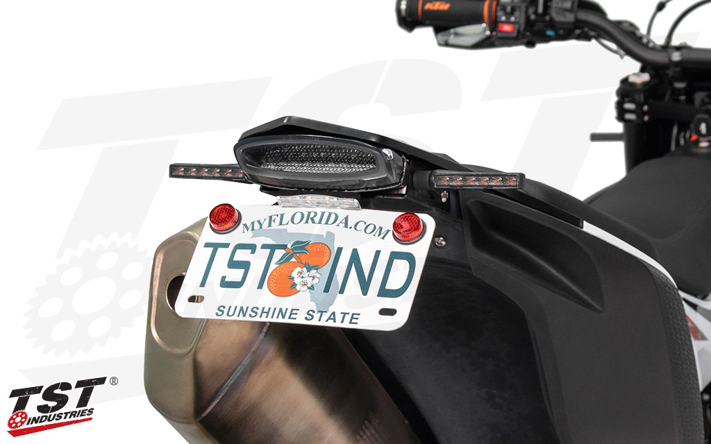 Add extra lighting and safety by running dedicated turn signals along with your TST LED integrated tail light.