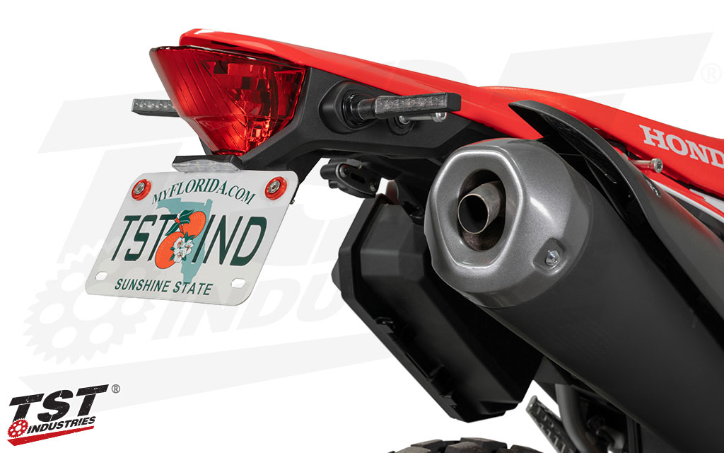 Our exclusive Honda CRF300L tail tidy kit cleans up the tail section and removes the stock mess.