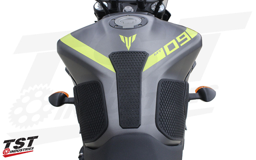 Gain improved grip on your MT-09 / FZ-09 in the corners and hard braking with the TechSpec Tank Grips.