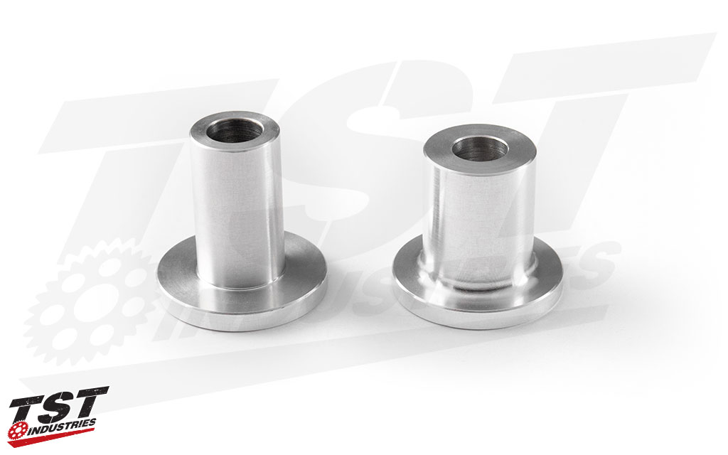 CNC machined spacers provide precision fitment.