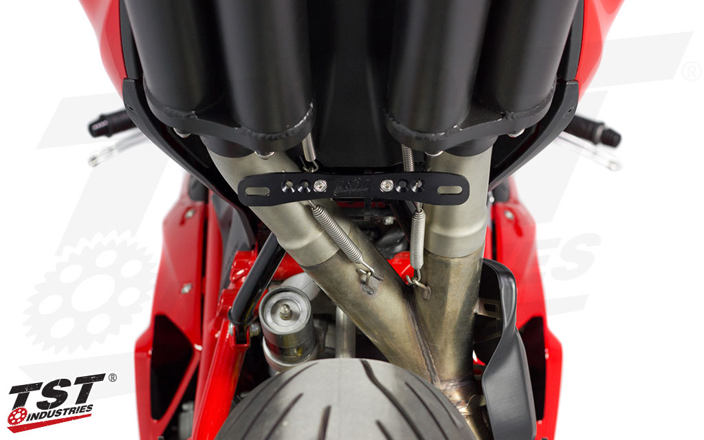 Simple installation to will clean up the tail of your Ducati.