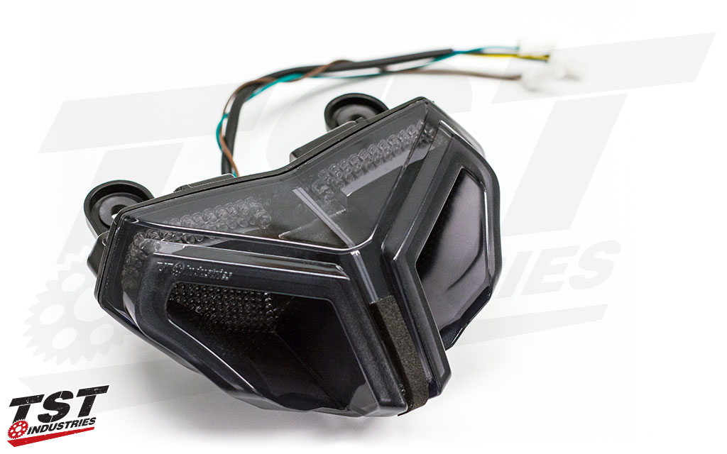 TST Industries designed and manufactured the Ducati LED Integrated Tail Light with high grade materials.