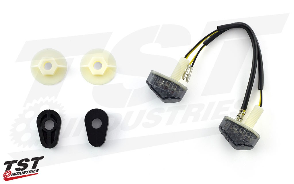 What's included in the TST LED Front Flushmount Turn Signals.