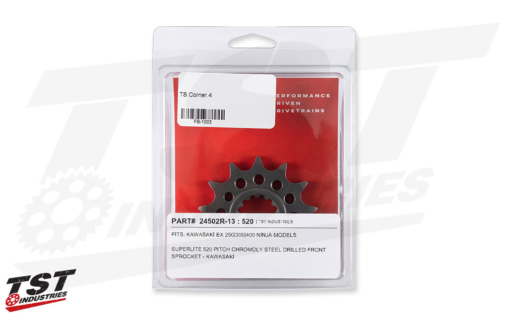 Gain reliable and durable performance with Superlite front sprockets.