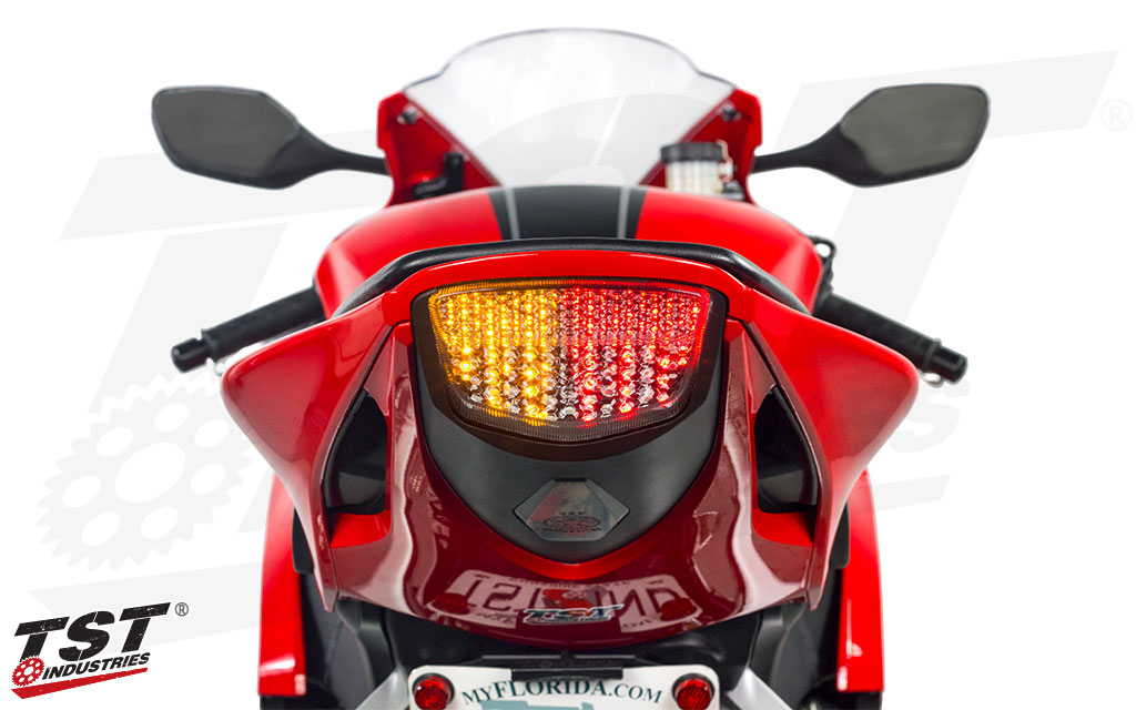 Built in signals clean up the rear of the CBR1000RR.