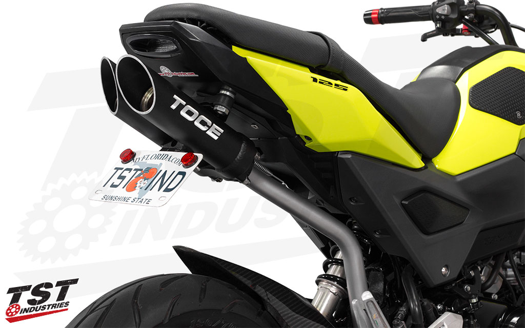 Give your 2017+ Honda Grom a badass look with this undertail Toce T-Slash Exhaust.