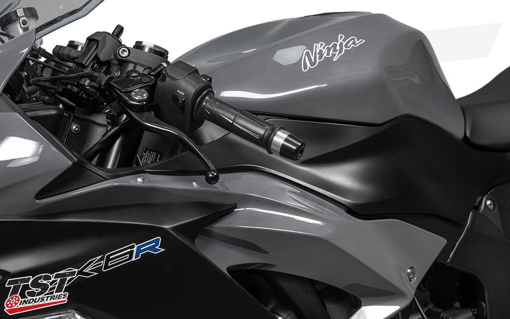 Give your Kawasaki ZX6R some style and crash protection with the Womet-Tech Bar Ends.