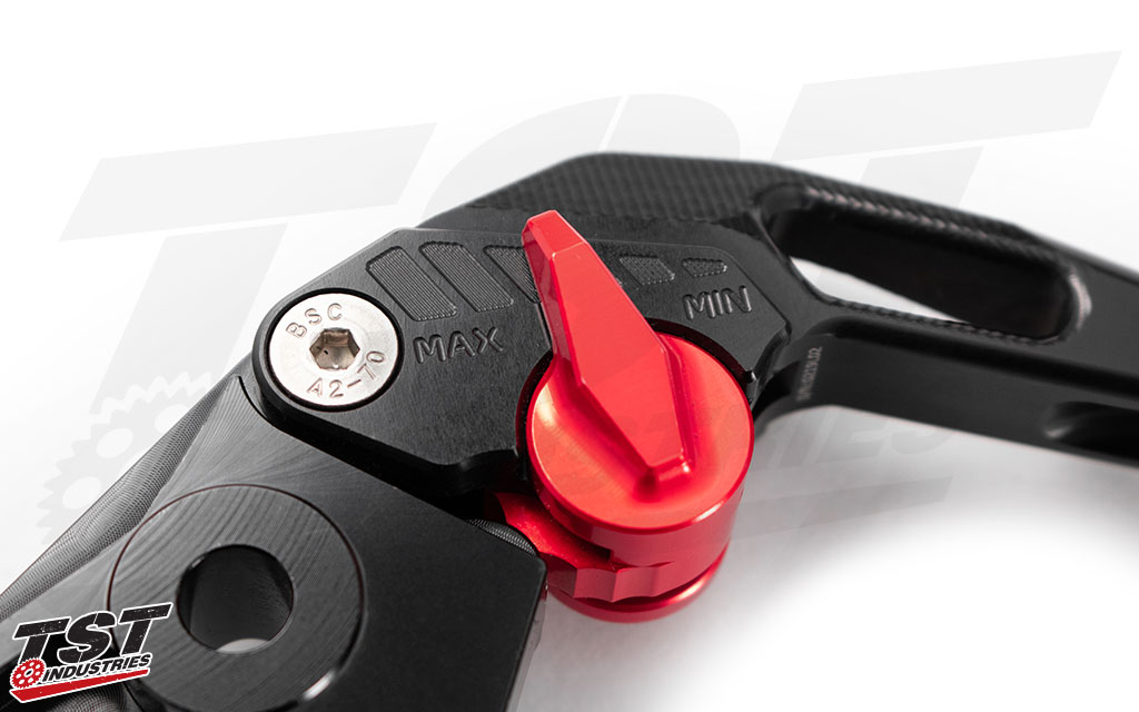 Features six levels of adjustability to enable you to find the perfect lever pull distance.