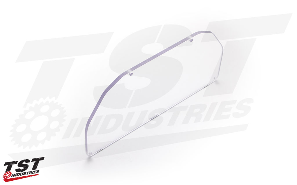 Plexiglass display protection prevents scratches or damage from debris.