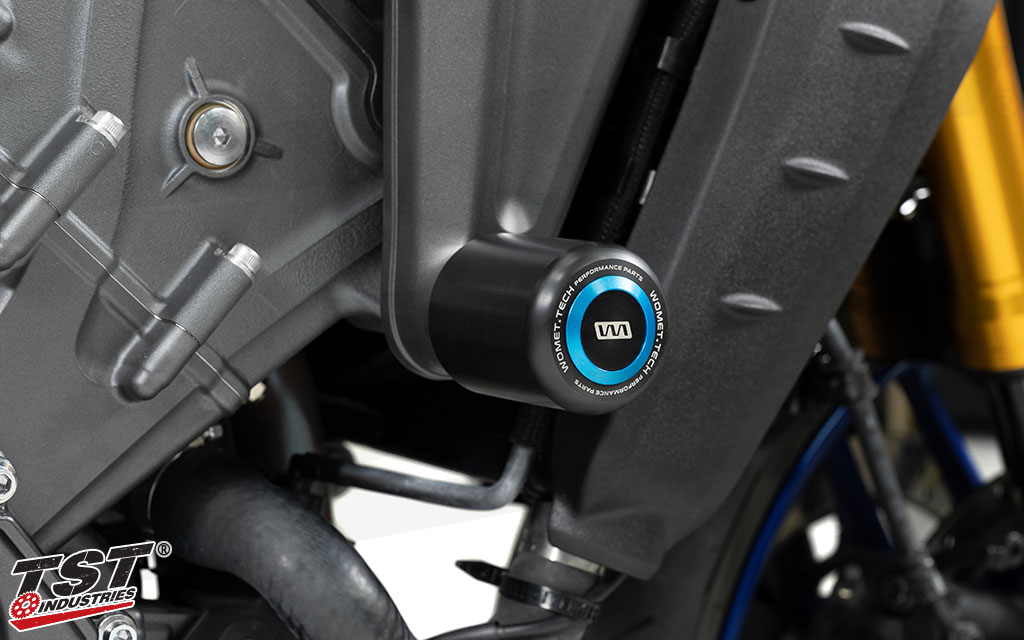 Keep your MT-09 protected with large delrin sliders that aid in keeping vital components safe.