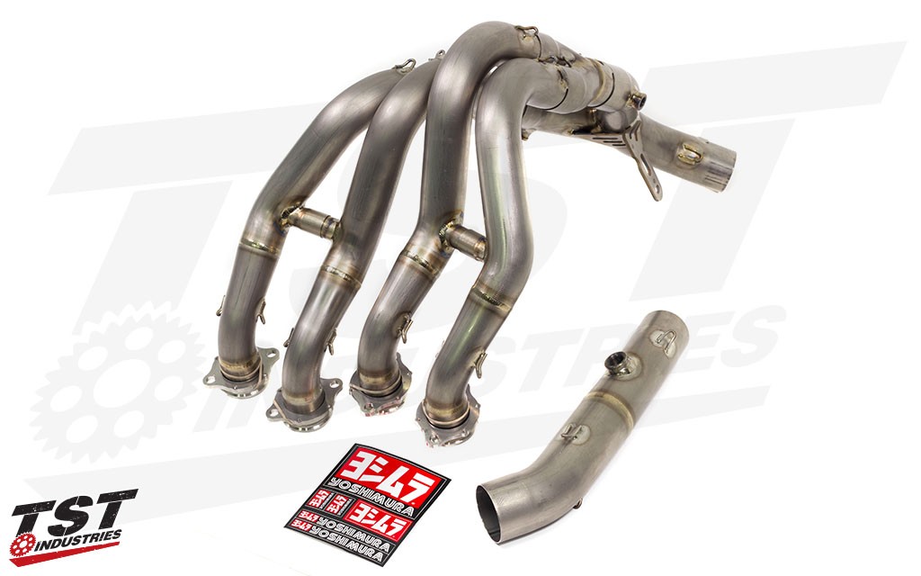 AlPHA series kit includes full titanium headers and midpipe for your R1.