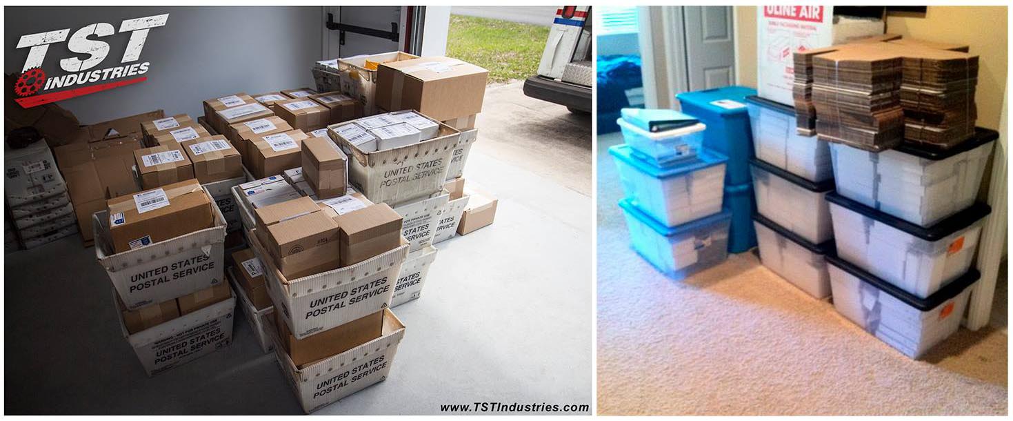 Before and after photo of the number of orders TST would receive in 2010 versus 2017.