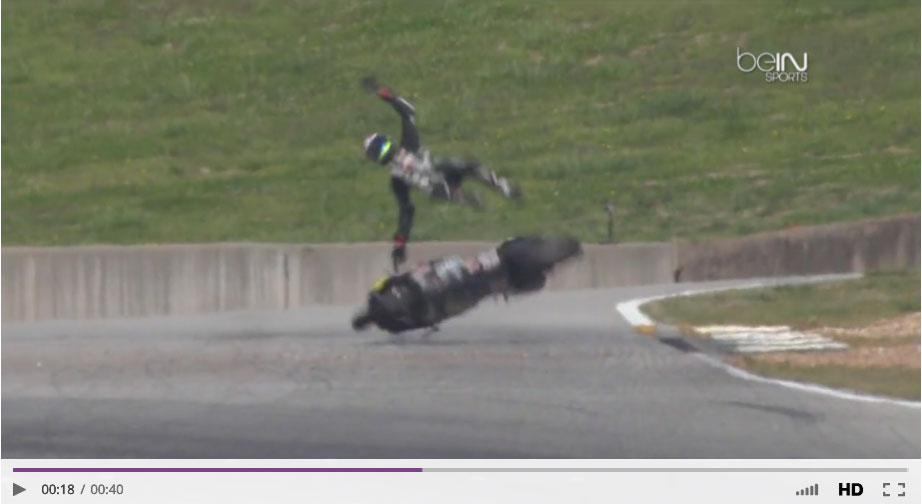 Preview thumbnail of Josh's crash at Road Atlanta