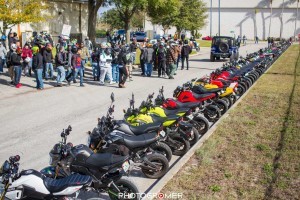 Complete line up at the mega grom meet. 