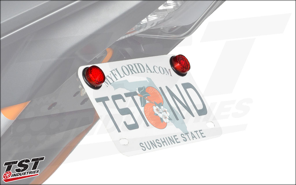 TST Industries License Plate Reflector Mounts (Sold In Pairs)