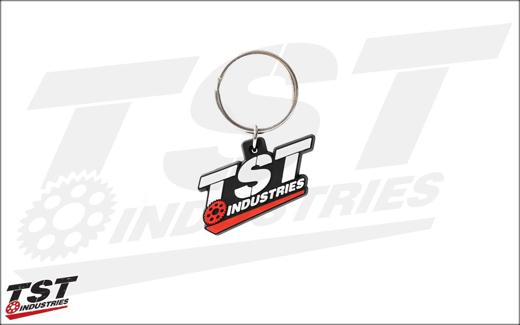 TST Industries Spectraflex PVC keychain.