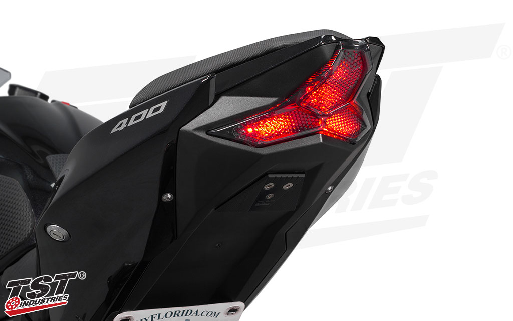 TST Kawasaki Ninja スモークテールランプ Integrated Programmable Tail Light | Kawasaki Ninja 400 / Z400