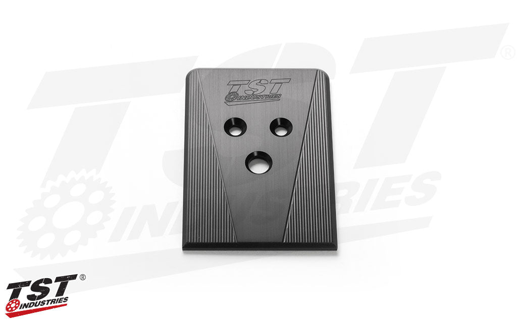 Features a durable black anodized finish.