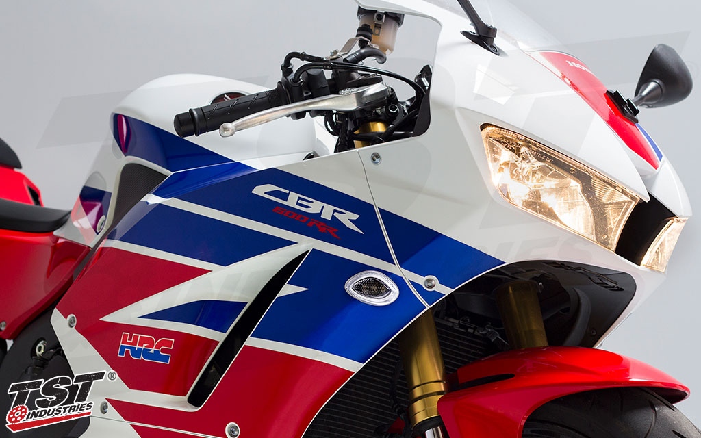 TST LED HALO-1 Flushmount Turn Signals for Honda CBR600RR 2013+