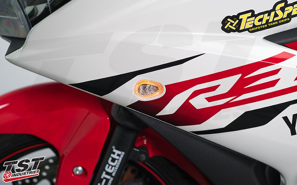 HALO-GTR Front LED Flushmount Signals | Yamaha R3 2015-2024
