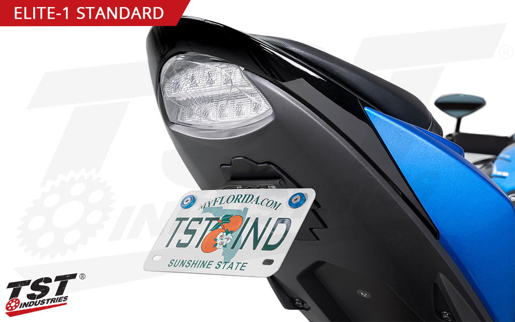 TST Elite-1 Standard Fender Eliminator installed on the 2017-2022 Suzuki GSX-S750.