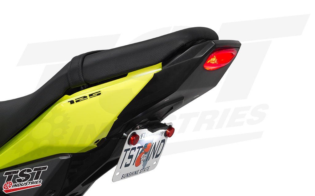 TST LED integrated tail light and undertail closeout for the 2017-2020 Honda Grom.