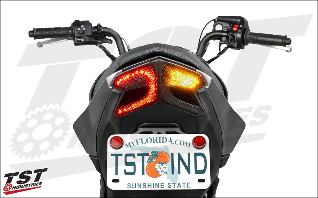 TST LED Integrated Tail Light | Kawasaki Z125 PRO