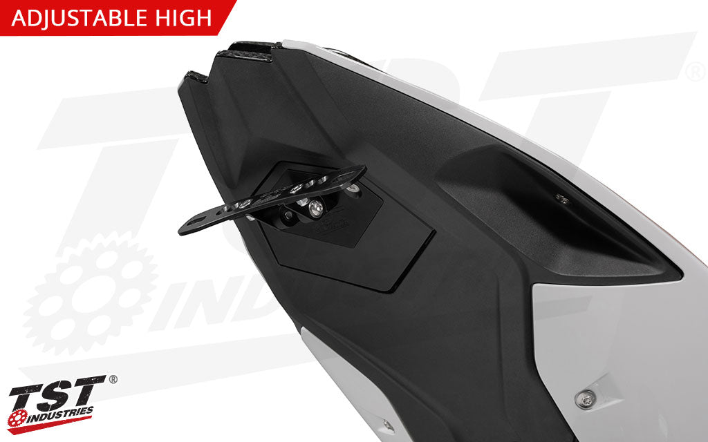 Adjustable bracket enables you to customize the plate angle of your license plate.