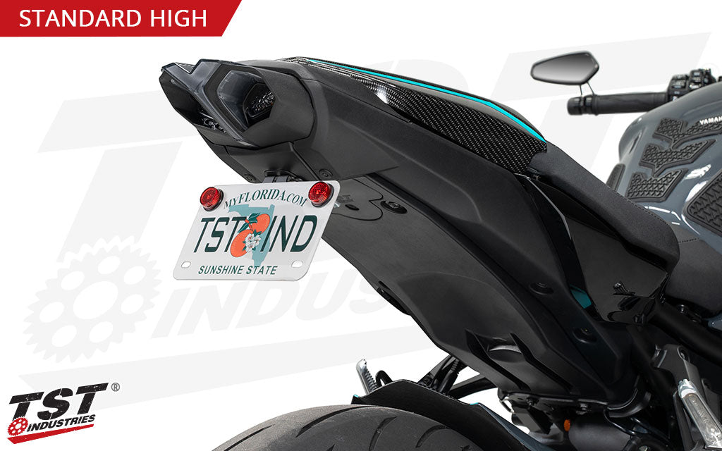 Features a stock-like plate angle without the extra bulk.