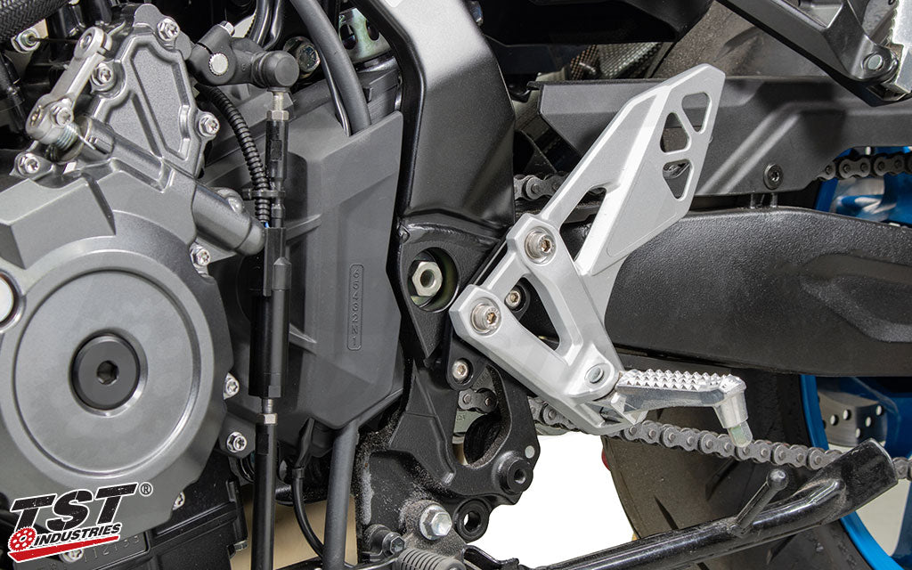 TST Adjustable Rearset Risers | Suzuki GSX-8S / GSX-8R