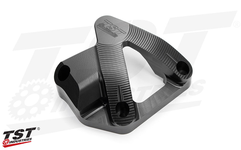 CNC machined delrin construction.
