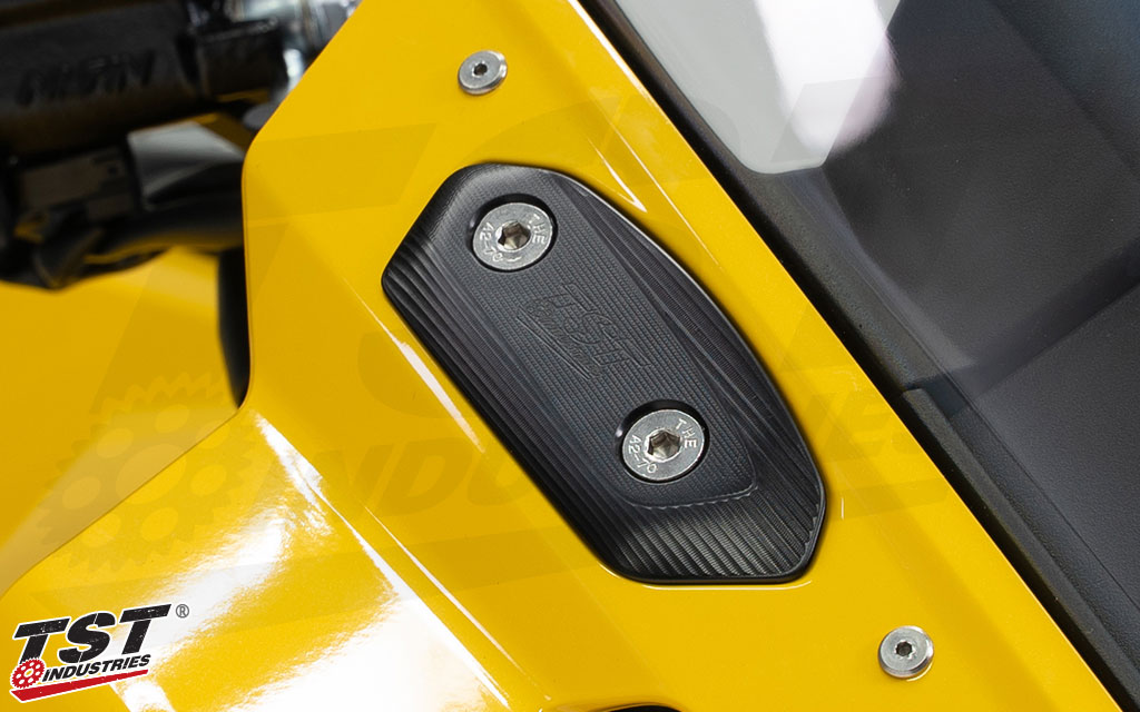TST Mirror Block Off Plates | Suzuki GSX-8R 2024+