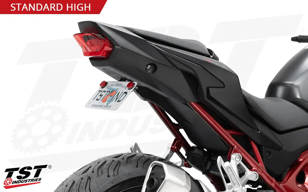 TST Industries Standard High Mount Fender Eliminator for the 2025+ Honda CB750 Hornet.