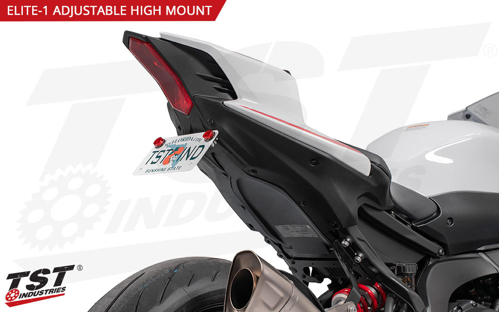 Adjustable license plate bracket enables you to adjust the license plate angle during installation.