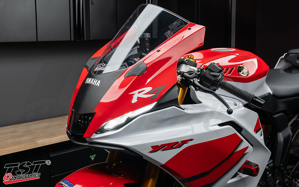TST Mirror Block Off Plates for Yamaha YZF-R7 2026+