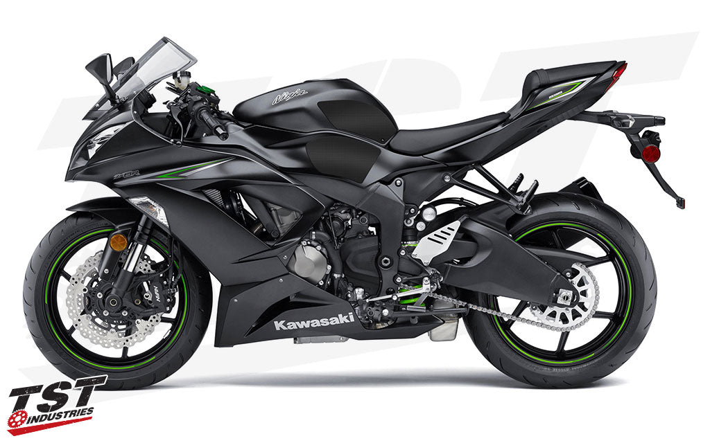 TechSpec Gripster Tank Grips & Protector | 2013+ Kawasaki ZX6R.