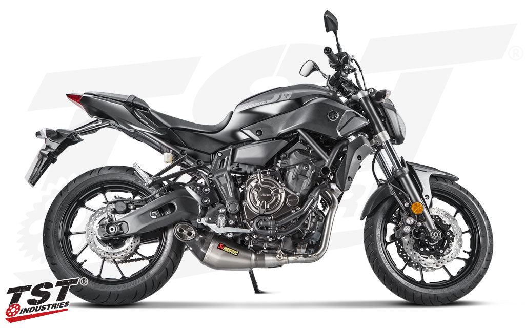 MT-07 Akrapovic マフラー TST | Akrapovic Race Titanium Exhaust | Yamaha MT-07 / FZ-07