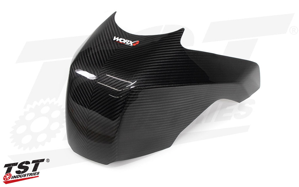 TST WORX Carbon Fiber Tank Cover Extender | Suzuki GSX-8R / GSX-8S