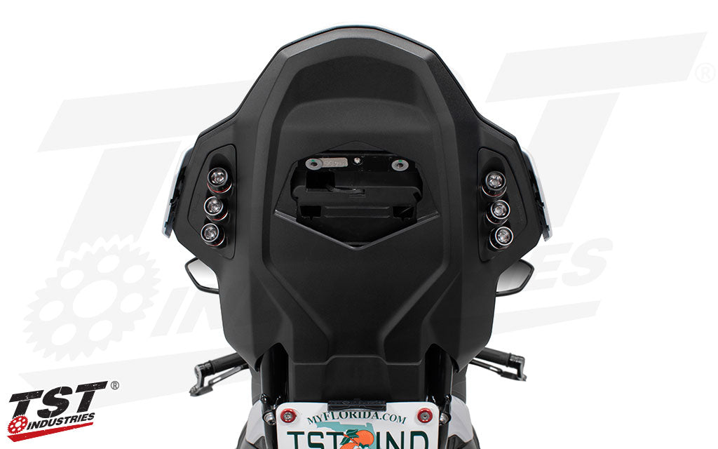 After removing the stock fender, you're left with a large opening on the BMW S1000RR Undertail.