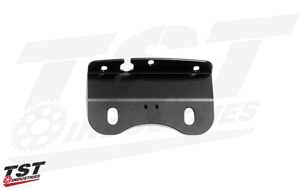 CNC machined components feature a durable black powder coat finish.