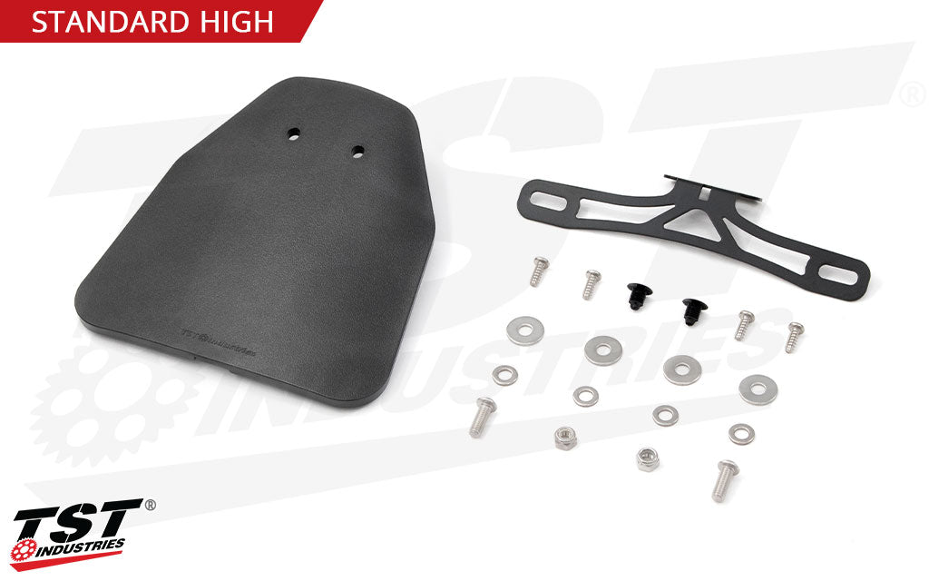 TST Elite-1 Fender Eliminator for Yamaha YZF-R3 2025+ - What's included in the Standard High Mount Kit.