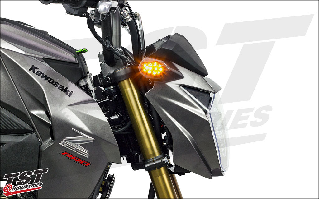 LED Front Flushmount Turn Signals | Kawasaki Z125 PRO