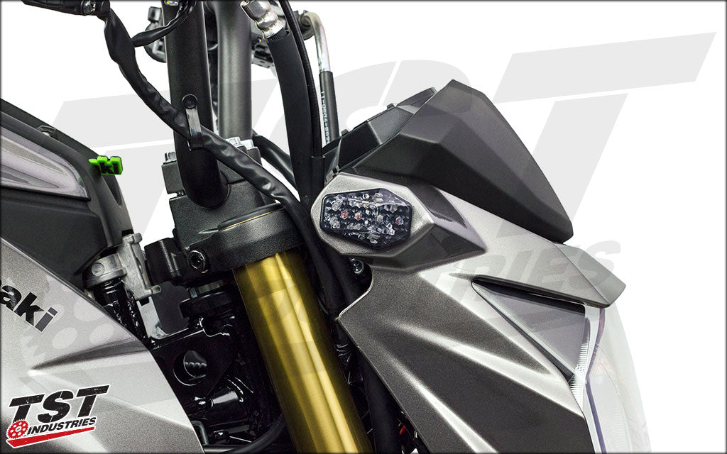 LED Front Flushmount Turn Signals | Kawasaki Z125 PRO