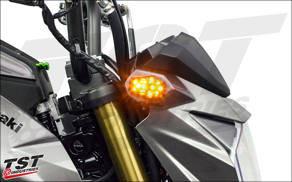 LED Front Flushmount Turn Signals | Kawasaki Z125 PRO