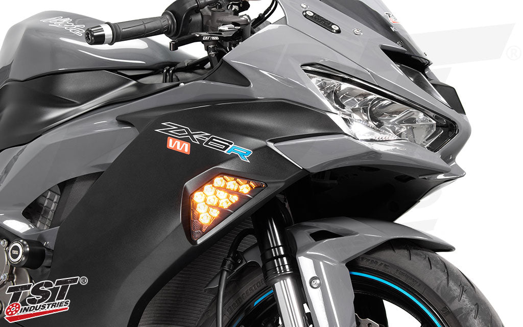 TST Nexus LED Turn Signals | Kawasaki ZX-6R 2013-2023