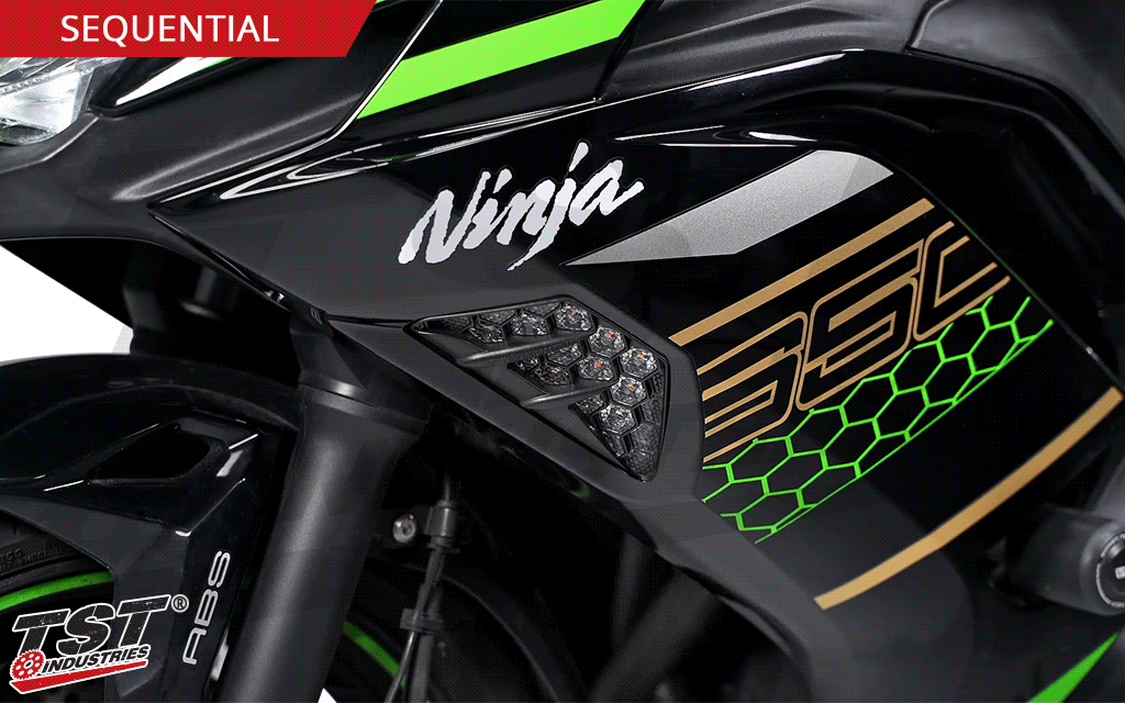 TST Industries NEXUS LED ウィンカー TST Industries Nexus LED Flushmount Turn Signals 24-25 Kawasaki ZX-6R
