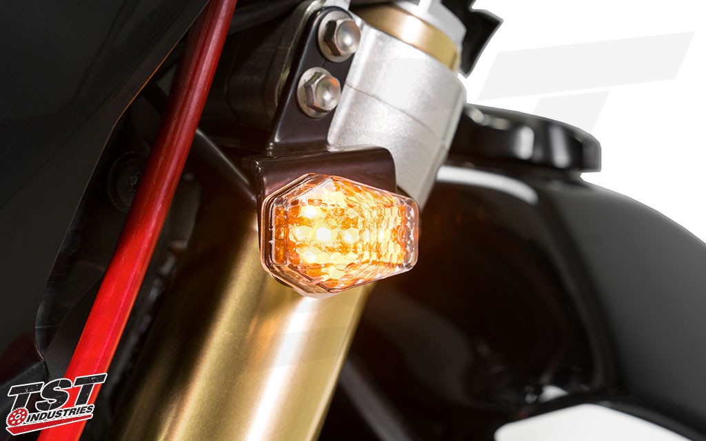 DRZ Front LED Flushmount Indicators.